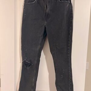 Abercrombie Distressed Black Denim Jeans